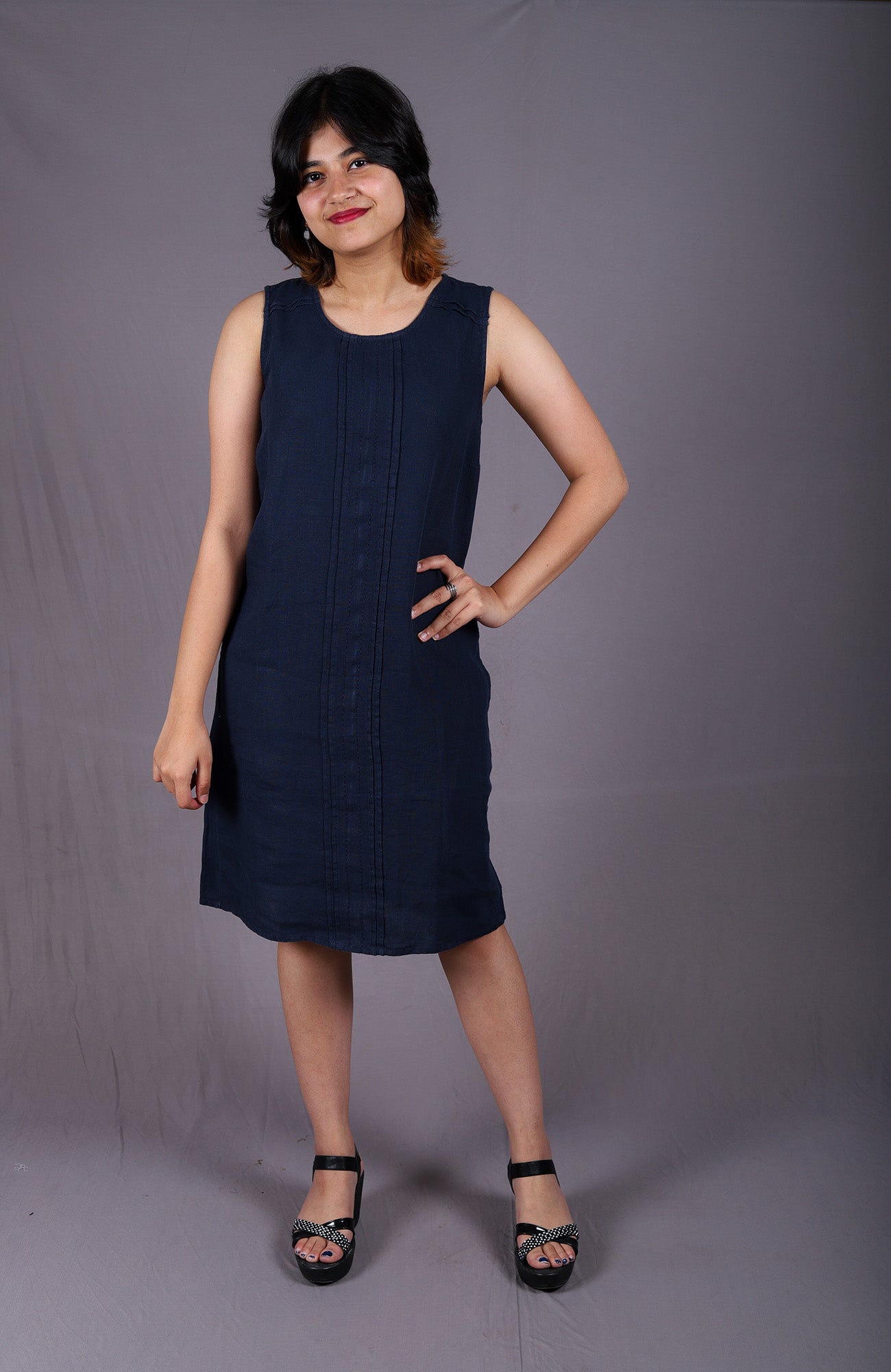 Linen Blue dress