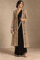 Gold Embroidered Sheer Long Jacket