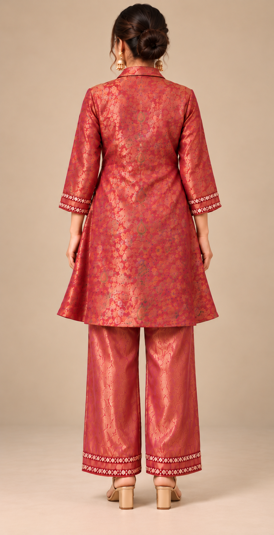 Brocade Top & Tissue Trouser Co-ord Set