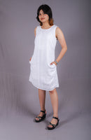 Linen White Dress